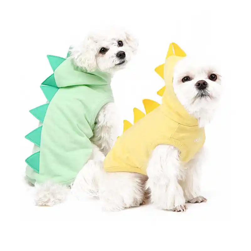 dinosaur dog sleeveless hoodie costume