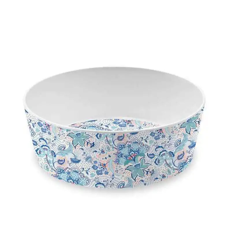 floral pet bowl