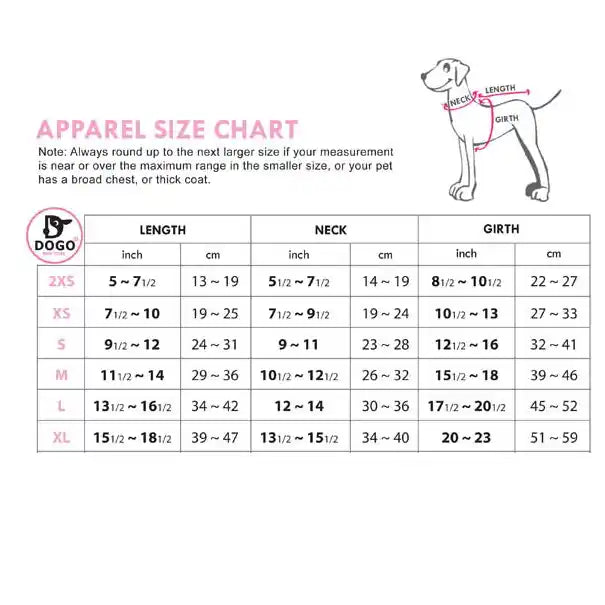 dogo furry runner dog coat with built in harness