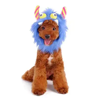 furry monster dog costume hat styled