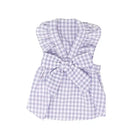 lavender purple gingham dog dress 
