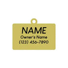 two tails 'hello my name is good girl' dog id tag