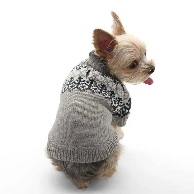 Icelandic Zip-up Dog Sweater