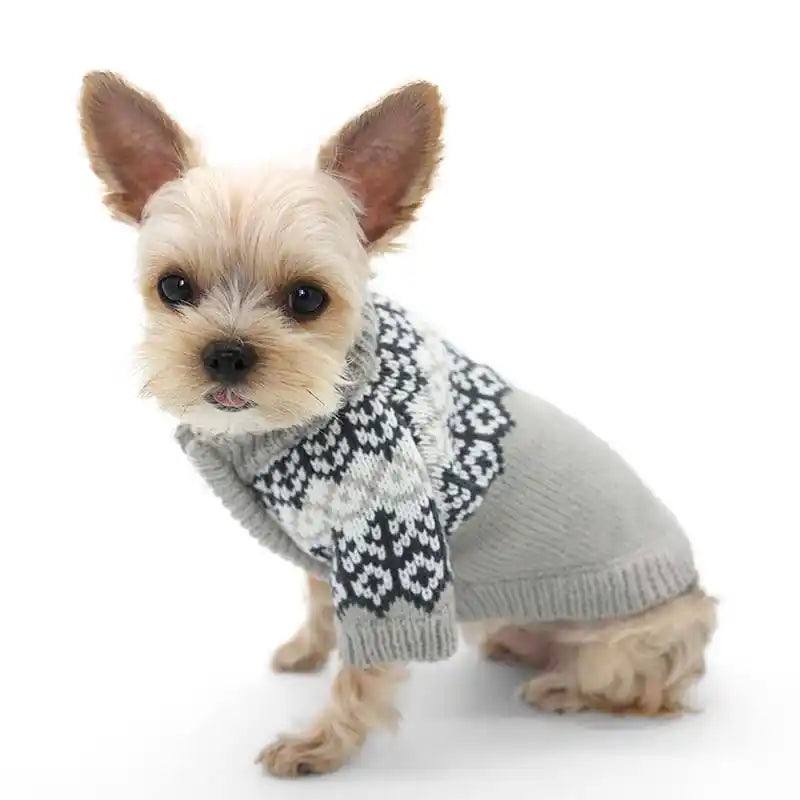 Icelandic Zip-up Dog Sweater