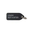 growlees "lover not a biter" dog charm black