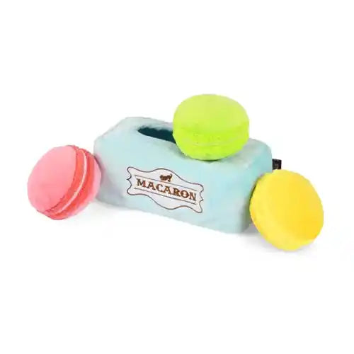 macaron burrow dog toy