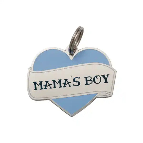 mama's boy pet id tag