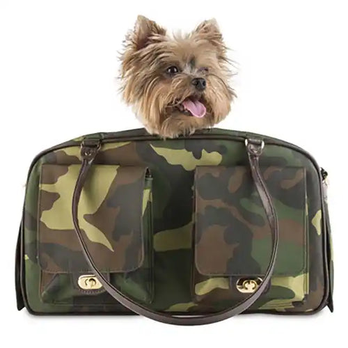 camouflage luxury dog carrier