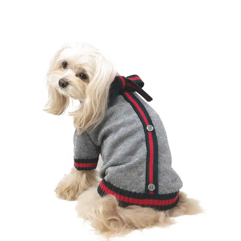 luxury designer tie pet sweater styled