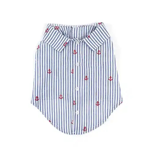 navy anchor dog shirt