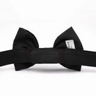 Black Onyx Bow Tie for Dogs by Foggy Dog underneath