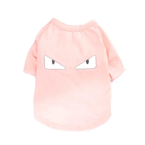 pink furendi monster eyes tee