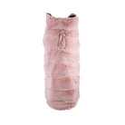pink faux fur dog coat