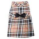tan plaid dog dress