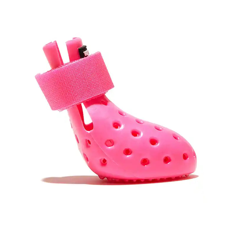 wagwellies mojave dog booties pink
