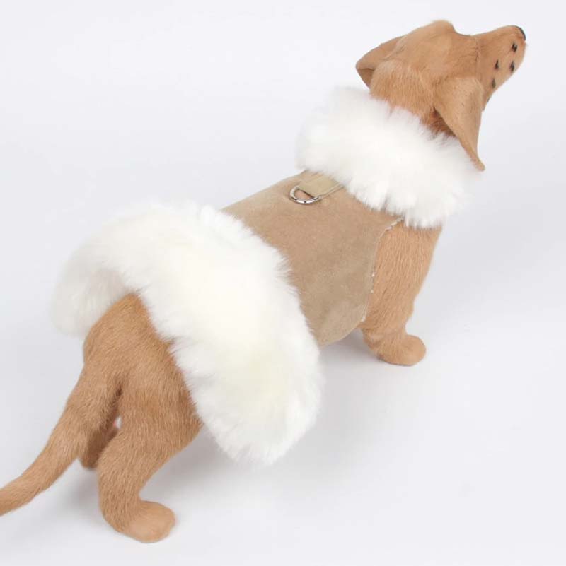 susan lanci white fox bowzer dog coat